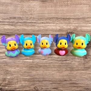 NWT Stitch Disney Rubber Duck Valentines Day And Easter Set Of 5-  Collect …